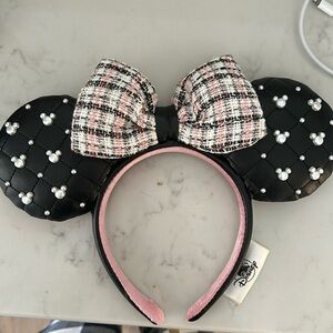 Minnie ears - tweed and pearl